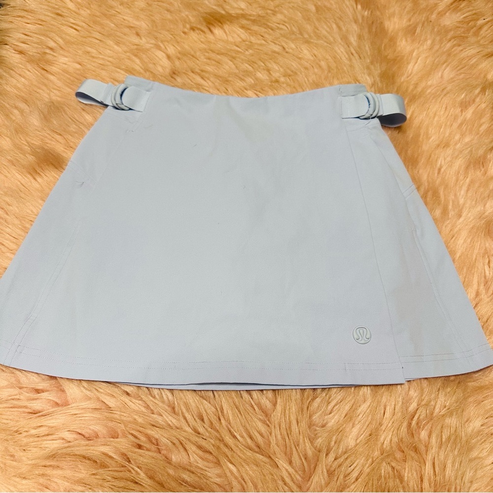 Lululemon Athletica Sky Blue Mini Skirt for Golfing.